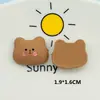 Conejo Oveja Rana Pulpo Elefante Bebé Oso Taza de Agua Parche Funda para Teléfono Móvil Material Sombrero Pinza para el Cabello Accesorios de Resina