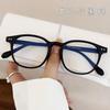Gafas planas anti-luz azul sin montura graduada, populares en Internet, con montura de uñas de arroz, gafas decorativas coreanas para mujer, venta al por mayor
