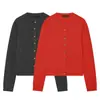 Ropa de mujer al por mayor transfronteriza 2026 otoño nuevo estilo europeo y americano manga larga cuello redondo chaqueta de punto simple 6771114