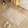 Tapete de Chão Absorvente para Banheiro Estilo Ins para Comércio Exterior Transfronteiriço, Tapete para Pés Antiderrapante para Banheiro, Tapete de Entrada para Vaso Sanitário de Terra de Diatomáceas