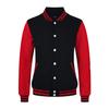 Uniforme de beisebol com forro de fleece logo personalizado gola alta suéter uniforme de aula em grupo cardigã casaco de manga comprida macacão impressão bordado