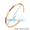 L50 Q35 S64 Pulsera de Moda Europea y Americana con Goteo de Aceite y Incrustaciones de Diamante, Exquisita Pulsera de Puño de Moda con Circonita Arcoíris