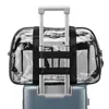 Bolso Cruzado Transparente de PVC Transfronterizo, Bolso de Mano Ligero de Gran Capacidad, Bolso de Viaje para Fitness Totalmente Transparente Impermeable de Moda y Personalizado