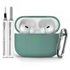Fábrica Adequado para Fone de Ouvido Bluetooth Airpodspro3 Cor Pura Silicone Peça Única Espessado Capa Protetora com Caneta de Limpeza