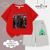 Acción Delta: Fuerte Dragón Custodiando el Cielo - Conjunto de Camisetas de Manga Corta de Algodón Puro para Niños Niños Nameless Golden Rose para Verano