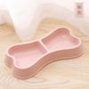 Novo Estilo Nórdico da Amazon Macaron Tigela Dupla para Animais de Estimação em Forma de Osso Tigela para Cachorro Harry Comida para Animais Tigela para Gato