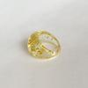 Liquidación Especial de Huevo de Año Nuevo, Diseño Único, Anillo Simple y Elegante Chapado en Oro Latón para Mujer, Anillo para el Dedo Índice