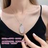 Venta al por mayor Nuevo Colgante de Hoja de Calcedonia Blanca Hielo China Ágata para Mujer Colgante de Hoja de Jade Collar Suministro en Vivo