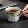 Taza de Té de Cerámica con Flor Leñosa Pintada a Mano Pura Borne Glaze Taza de Té Taza de Té Taza para el Hogar Taza para Desayuno Taza Maestra Taza para Leche