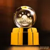 Luz Noturna de Planeta com Bola de Cristal Giratória Enfeites Criativos para Mesa Artesanato Feng Shui Presentes para Professores Novos Produtos Transfronteiriços