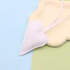 Nuevo colgante de bolsa creativa de cuero con forma de corazón de melocotón, adornos de PU de amor exquisitos, pequeño regalo, accesorios de cuerda para mano de ropa, fabricantes