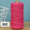 Cuerda de Algodón de Color de 3 mm para Manualidades Trenzado Hecho a Mano Hilo de Algodón Grueso Fino Suave Cuerda para Tapicería 10m/50m/100m No