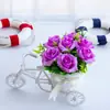 Accesorios para el Hogar Flor Flor Coche Simulación de Flor Juego de Flores Adornos Creativos para Mesa de Sala de Estar Decoración Simple Moderna
