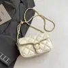 Bolsa de corrente com trama de losangos feminina 2026 novo estilo tendência verão toque de alta qualidade bolsa de ombro único transversal bolsa quadrada pequena versátil fashion