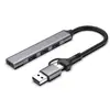 Estação de Docking USB de Porta Dupla Adaptador de 4 Portas USB-A e Tipo-C