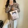 Mochila Transfronteriza Dulce de Lunares con Lazo para Mujer, Nueva Tendencia Otoño 2026, Bolso de Mano Lindo de Moda