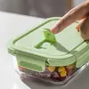Pote de Vidro para Almoço no Micro-ondas para o Trabalho, Pote para Salada de Frutas, Pote para Armazenamento na Geladeira
