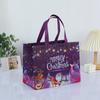 Bolsa No Tejida Recubierta Transfronteriza Bolso de Mano Navideño Embalaje de Ropa Personalizado Bolso de Compras Plegable Estéreo