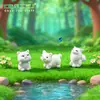 Nuevas figuras de paisaje en miniatura, con 12 diseños diferentes de animales pequeños. Estas adorables figuritas de animales de dibujos animados están hechas de resina y son perfectas para paisajes en miniatura.