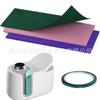 Caneca 3D para transferência térmica capa de silicone para prato almofada de fixação de silicone espessura cor da etiqueta conjunto com fita adesiva para luva