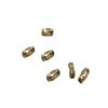 Accesorios de cobre para joyería DIY 3*6.3 cuentas retorcidas tipo caramelo cuentas rectangulares retorcidas