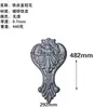 Accesorios de Hierro Forjado Accesorios de Arte de Aluminio Imitación Puerta de Hierro Flores Decorativas Placa Base Cuadrada Soldable Cabeza de Flor para Puerta Flor de Hierro Lámina de Hierro Flor
