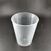 Taza esmerilada con marcas de escala 250 ml 350 ml 450 ml Tamaño de viaje Set de artículos de tocador Taza Taza para bebidas Jugo Taza de PP