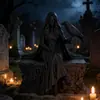 Figura de Corvo Rainha Impressa em 3D Artesanato Decorações para Casa de Feriado de Halloween Atacado Transfronteiriço