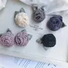 Acessórios Florais Série de Cores Morandi Rosas de Tecido DIY Acessórios de Roupa Feitos à Mão Broches Acessórios de Cabelo Sapatos Chapéus Bolsas