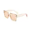 Nuevas gafas de sol de moda estilo callejero para hombres y mujeres, realzan el cutis y efecto adelgazante, montura cuadrada grande, doble puente, tendencia de moda europea y americana, populares en TikTok