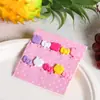 Serie de 10 piezas tenedor de fruta de dibujos animados para el hogar animal lindo señal Bento traje de señal decorativa creativa para bento