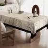 Toalha de Mesa de Luxo Leve de Alta Qualidade Impermeável e à Prova de Óleo Estilo Retro Americano Dopamina Tapete para Mesa de Jantar Estilo Ins Toalha de Mesa para Mesa de Centro