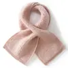 Bufanda bordada de cachemir simple tipo toalla cruzada, cálida y a prueba de frío, bufanda de punto suave y acogedora, calentador de cuello a prueba de viento para ciclismo al aire libre