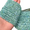 Aproximadamente 2 mm de cuentas de mijo de color turquesa imitación esmaltado cadena larga semiacabada DIY texto juego cuentas de Buda accesorios de joyería cadena de teléfono móvil mano