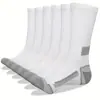 Meias Masculinas Novas da Moda Estilo Esportivo de Basquete Cor Preto e Branco Cinza Versátil Estilo College Estudante Meias Longas