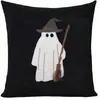 Funda de Almohada Halloween Transfronteriza con Impresión Plana, Cojín para Sofá, Decoración Festiva Decoración del Hogar Almohada