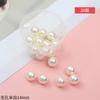 Perlas de imitación ABS para realzar, accesorios de bricolaje, pulseras, collares, joyas con cuentas, cuentas sueltas no porosas.