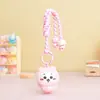 Llavero Colgante de Gatito Negro Flocado Lindo, Figura de Gato de Moda, Llavero para Mochila, Regalo de Máquina de Peluches