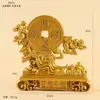 Ornatos de liga manoplas pote das cem bênçãos bule pequeno ornamentos rotativos mahjong bacia de tesouro sólida artesanato em metal