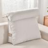 Cojín triangular de imitación de algodón y lino para la cama, para sofá, ventanal, respaldo de cama, bolsa de respaldo desmontable para dormitorio.