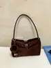 Bolso de un solo hombro simple de moda retro desgastado de alta gama bolso de mano de un solo hombro estilo coreano simple bolso cruzado