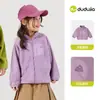 [Antiestático] Jaquetas Infantis Dudujia, Roupas de Outono para Crianças, Nova Roupa de Lã Polar para Bebês Meninas Primavera e Outono