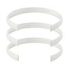 Diadema corta para cachorro de 20,5 cm con base lisa para accesorios de joyería DIY, hebilla decorativa para la cabeza de mascota, diadema pequeña blanca de 1,0 cm
