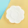 Suministros de Pintura Artística Hechos a Mano para Niños Paleta con Forma de Flor de Ciruelo Pintura Acrílica Herramientas para Manualidades Pintura Creativa
