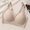 Sujetador de Malla Sin Costuras de Talla Grande 150 kg Transfronterizo Europeo y Americano, Copa Completa para Mujeres con Busto Grande, Estilo Delgado, Sujetador de Gel Transpirable