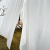 Nuevo velo decorativo de gasa con perlas para bodas, para exteriores, césped, escenario, techo, arco Mori