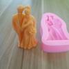 Molde de silicona para decoración de pastel con forma de pareja de novios boda vestido de novia mousse chocolate