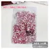 Acessórios de Nail Art Rosa com Strass Grandes em Formato de Leque, Pedras Soltas Ss3 Ss4 Strass com Fundo Plano, Kit Deslumbrante de Material para Unhas Vestível DIY