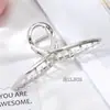 Clip de aleación retro dorado mate grande simple coreano de metal tipo tiburón nuevo pasador para el pelo para la parte posterior de la cabeza accesorios para el cabello