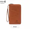 Estuche para pasaporte anti-pérdida con rastreador AirTag, nuevo tarjetero de pasaporte RFID transfronterizo, bolsa multifuncional de almacenamiento para viajes